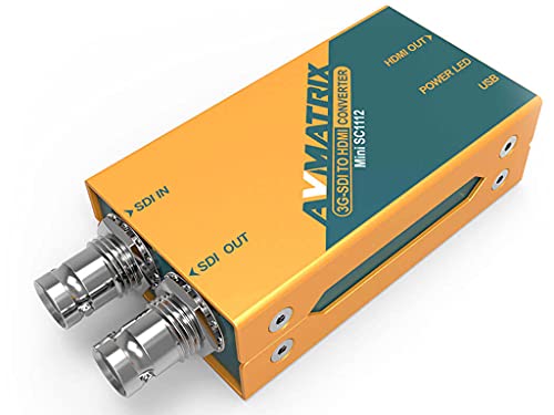 AVMATRIX MINISC1112 Digital AV премиум качество 1080P 3G-SDI-HDMI + Аудио (SPDIF + RCA стерео) Конвертор на аудио экстрактора (Mini SC1112)