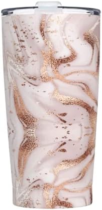 Yipaidel с текстура Розово злато, 20 грама, Чаши от Неръждаема стомана с вакуумна изолация, Капаци, Пътна Кафеена Чаша, Чаша