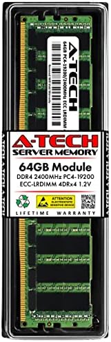 A-Tech 64 GB оперативна памет, за да HPE Apollo r2000 XL190r G10 - DDR4 2400 Mhz PC4-19200 ECC С намалена натоварване LRDIMM 4DRx4 (4Rx4)