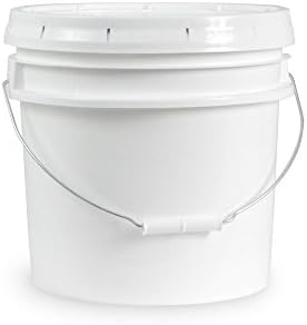 Бяло кофа с капак с обем 3.5 литра - Трайно 90-миллиметровое Универсална кофа - От хранително-пластмаса, не съдържат BPA (3.5 литра с капак
