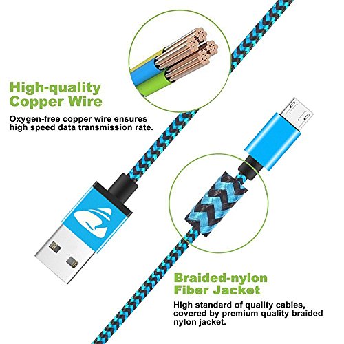 Aioneus 3 опаковки 10-фута USB кабел C + 3 опаковки 6-крак кабел Micro USB + 3 опаковки 6-крак USB кабел C
