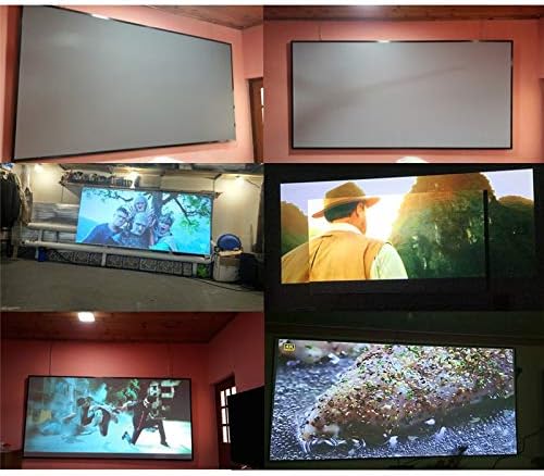KXDFDC 16:9 Проектор Прост Завеса Екран 60 72 84 100 120 Инча Домашен Уличен Офис 3D Преносим прожекционен екран (Размер: 50 см)