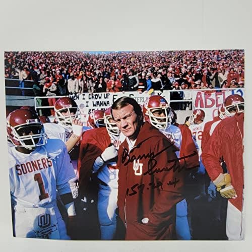 Снимка на Бари Свитцера с автограф с размер 8х10 мм , Треньор на Университета в Оклахома Сунерс КОПИТО