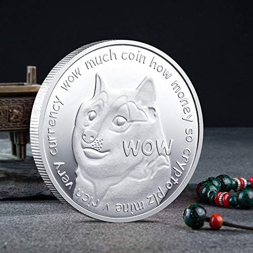 1 унция Златни Възпоменателни монети Dogecoin сребърно покритие са подбрани Монета Dogecoin 2021 Ограничена серия с Защитен калъф