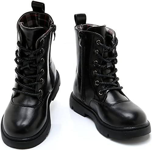 PPXID/Dr. обувки до средата на прасците на дантела-за момчета и момичета, Непромокаеми Зимни обувки със страничен цип