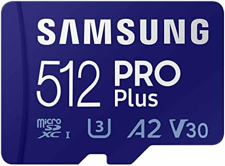 SAMSUNG PRO Plus е Карта памет microSD + устройство за четене, 512 GB microSDXC, скорост до 180 MB / s, Full HD и 4K UHD,