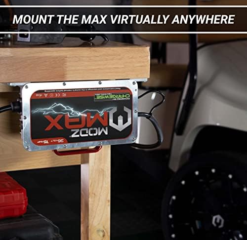 Зарядно устройство MODZ Max36 на 15 Ампера за голф-кара, Съвместимо с 36-вольтовыми модели Club Car, EZGO и Yamaha с жак Crowfoot