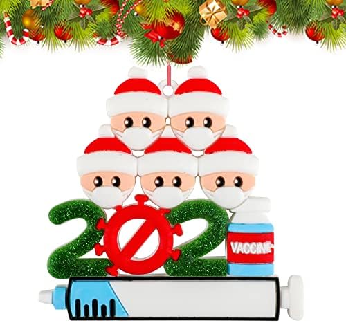 2021 Коледна Украса Коледна Украса Персонализирани за Подарък на Коледна Елха, Висящи Украшение DIY (5 души)