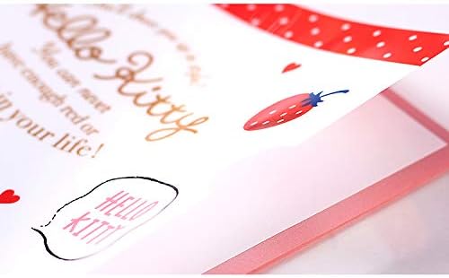 Sanrio Hello Kitty Friends Училищна лъскава папка Essential Файл: Комплект от 2 (червено и бяло)
