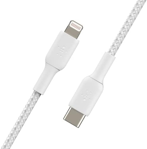 Belkin BoostCharge USB Кабел C в найлонов оплетке от USB C до Гръмотевична 3,3 ft / 1 М - Пфи Удостоверение за Монтиране на зарядно