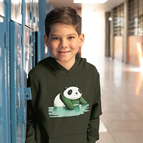 Детска hoody с качулка от порести руно Kawaii Panda е най - Добрата детска hoody с принтом - Скъпа Дизайнерска hoody с качулка за деца