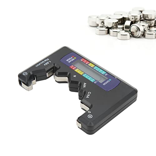 Дигитален Тестер за Капацитет на батерията, Професионална Проверка на Електронен LCD дисплей ABS Универсален Тестер за батерии за Тласък