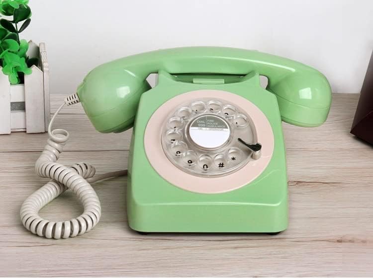 N / A Жични Телефони Класически Телефони за домашен офис с превръщането циферблат 1930-те Антични Старинни Телефони Стари телефони