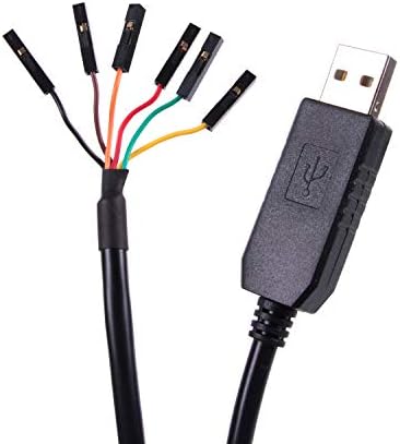 USB към UART TTL Сериен адаптер 5 На 3,3 На Кабел-конвертор 4-Пинов конектор със стъпка 0,1 инча TTL-232r-RPI съобщения за