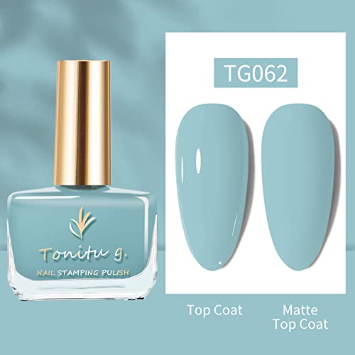 Лак за нокти TONITU G · 8 мл - 6 цвята, устойчиви, быстросохнущий, комплект лакове за нокти, популярни ярки цветове за дизайн