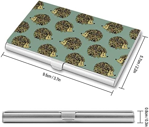 Ретро визитница във формата на таралеж, метален джобен калъф за визитни картички, персонални мрежи за мъже и жени
