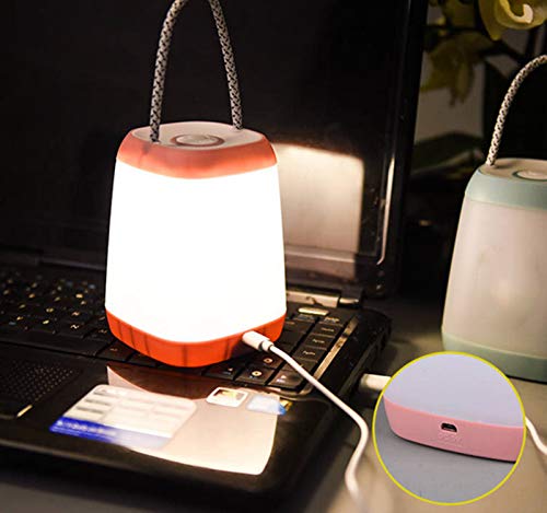 Лека нощ за деца, USB Акумулаторна лампа за детска стая, Преносим Походный лампа с 3 режима на осветление за къмпинг, извънредни