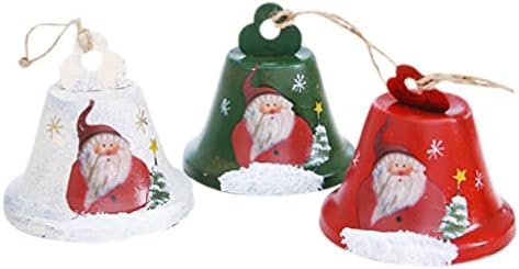 PRETYZOOM 3 бр. Коледни Звънчета Украса на Коледни Камбанки за Окачване на Модел на дядо коледа, Коледни Аксесоари за Празнични