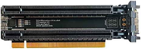 JMT PCI-E 4.0 x16 Карта на разширяване от 1 до 2 Gen4 Разделени карта PCIe Раздвоение от x16 до x8x8 с 20 мм разпределени-освен слота