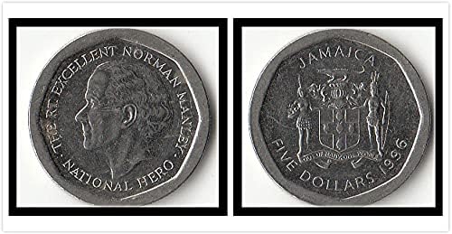 Америка Ямайка Монета в 5 Юана на Година Скучна Чуждестранните Монети Подарък колекция от Монети по 1 Точка за храни и