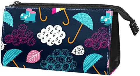 TBOUOBT Козметични чанти, козметични Чанти за жени, Малки Пътни Чанти за Грим, Cartoony Цвете-Слон
