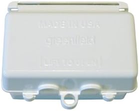 Произведено в САЩ, Защищающая От времето на Кутията на електрическа кутия По Време на употреба - Бял