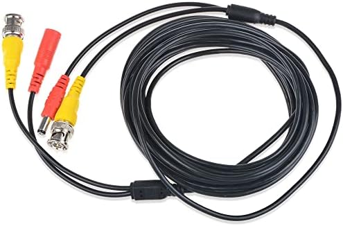 Удлинительный захранващ кабел /видеокабеля J-ZMQER 25ft Black, Съвместим с комплекта Swann ВИДЕОНАБЛЮДЕНИЕ Kit SWDVK-825508 Black