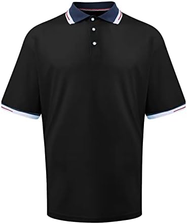 Мъжки Ризи За Голф С Къс Ръкав, Поло блузи Суха Засаждане, Модни Обикновена Спортни Тениски на Открито, Блуза за Мъже