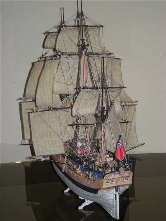 Британски военни кораби, ветроходство индевър 3D Книжен Модел Комплект Играчки, Подаръци За Деца