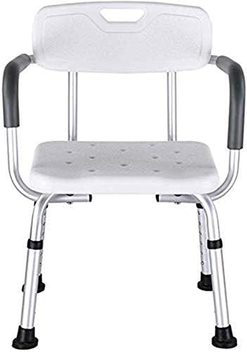 KNOXC Столове за баня,Столче за душата, Стол за баня, Седалка за баня - Лек Алуминий - за Лесно свързване - с облегалка - За възрастни хора с увреждания Тегло склад 200 кг