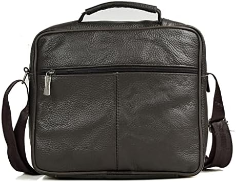 DNATS Мъжки чанти-Месинджър От Естествена Кожа, Кафе Цвят със Среден Размер, Мъжки чанти-Тоут, Портфолио