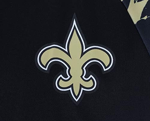 Мъжки hoody Zubaz NFL джоб с ръкави цвят на Лава, Командване вариант