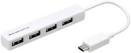 4-портов конвертор hub Digio2 Type-C, USB 2.0, бял, ъ-Ъ-C2394W