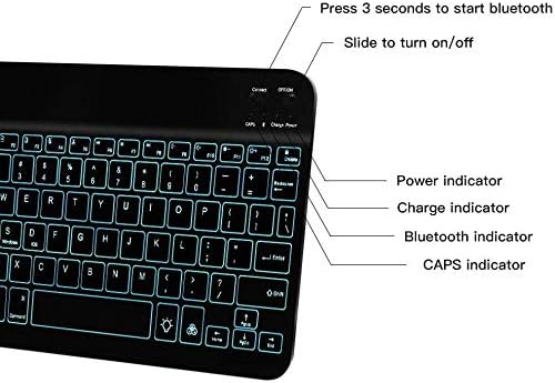 Клавиатурата на BoxWave, което е съвместимо с вашия телефон-таблета PRITOM Android 10 M10 (10.1 инча) - Клавиатура SlimKeys