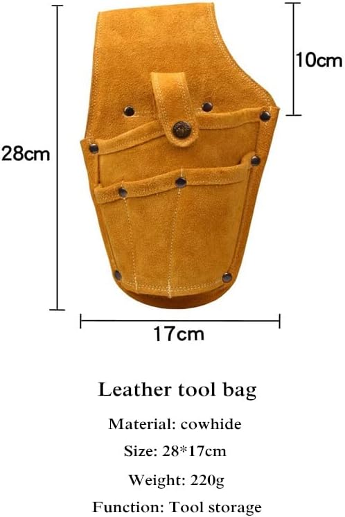 Чанта за инструменти TJLSS от устойчива на износване на кожата, Многофункционален набор от инструменти, Електроматериали, Органайзер
