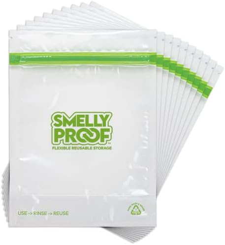 Миризливи пакети за съхранение на защитено от миризмата Комплект: пакети за Многократна употреба-поставка за съхранение на продукти!