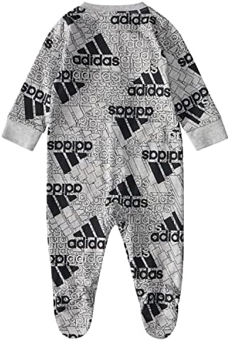 тениска adidas за малки момчета с дълъг ръкав и принтом с цип