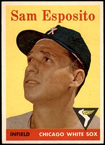 1958 Топпс 425 Сами Эспозито Чикаго Уайт Сокс (Бейзболна картичка) EX/MT+ Уайт Сокс
