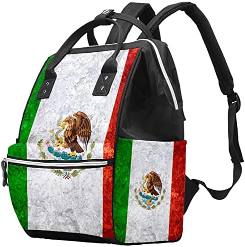 Мексикански Знаме, Флаг на Винтажной Чанта за Памперси, Раница с Торби за Преобличане за Малки Момичета, Чанта за Майките, за Момчета