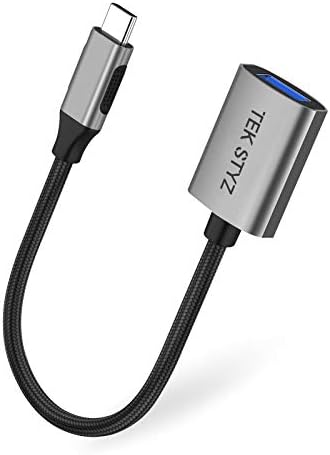 Адаптер Tek Styz USB-C USB 3.0 е обратно Съвместим с вашия преобразувател LG 16Z90P-K. AAB8U1 OTG Type-C/PD за мъже и USB 3.0