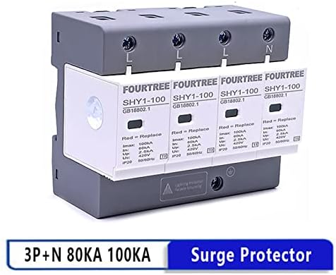 CZKE 1 бр. домашен разрядник за защита от мълния Мрежов филтър ac 3P + N 40 ~ 80KA 60KA ~ 100KA 385 от 420 В SPD Защита