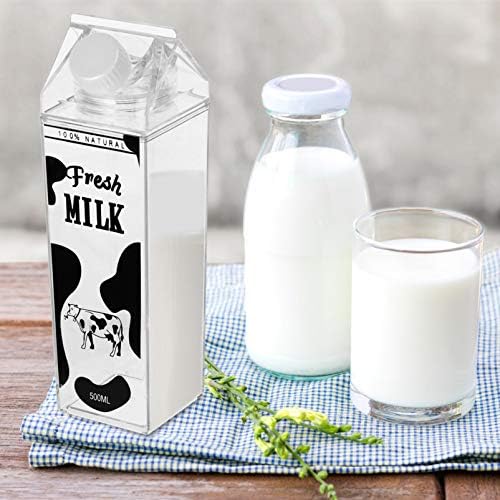 Кана за мляко BESTonZON Бутилка за прозрачна вода кана за мляко кана за мляко, Бутилка за вода, за Мляко