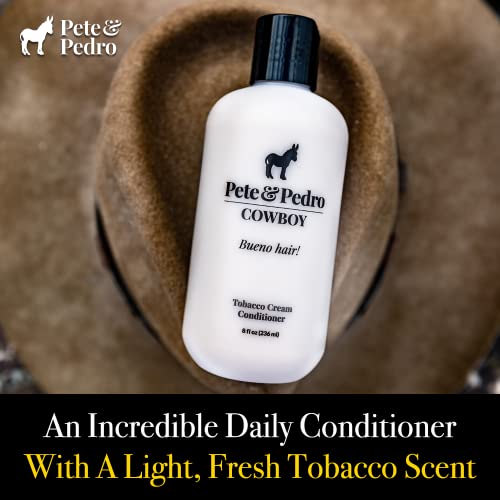 Комплект за грижа за косата Pete & Chelsea BOLD & COWBOY | Шампоан с аромат на бърбън и крем-балсам за тютюн за мъже | Както
