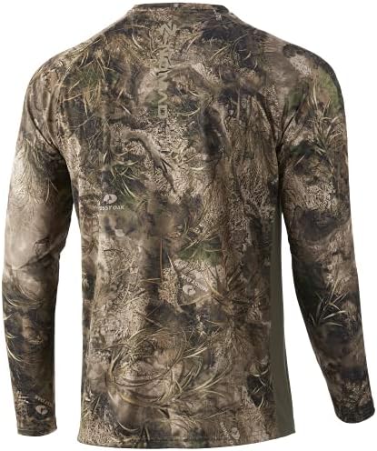 Мъжки ловна риза Nomad Standard Pursuit с дълъг ръкав и защита От Слънцето, Камуфлаж Мъхест Oak Migrate, XX размер