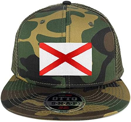 Armycrew Oversize XXL Новата Нашивка с Флага на щата Алабама, Камуфляжная Окото бейзболна шапка възстановяване на предишното положение