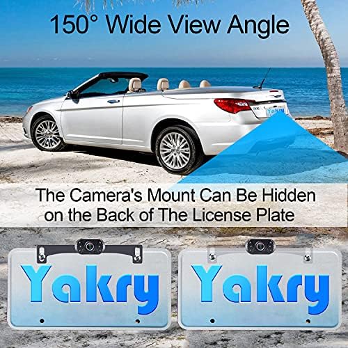 Резервна Камера Yakry за Кола HD 1080P 4.3 Инчов Монитор на Системата за обратно виждане, Комплект Камера за Обратно виждане Камион