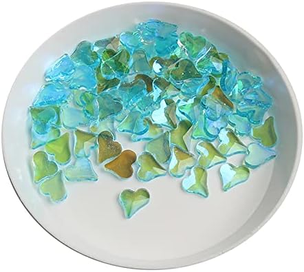 HJKOGH Нови 30-100 бр Прозрачни Кристали за Дизайн на ноктите, цвят Синьо Езеро, Многоформный Crystal за 3D Декорации за Маникюр