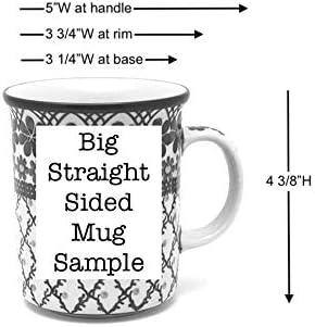 Полска Керамична чаша - Голяма С Прави Плоскости - Глициния