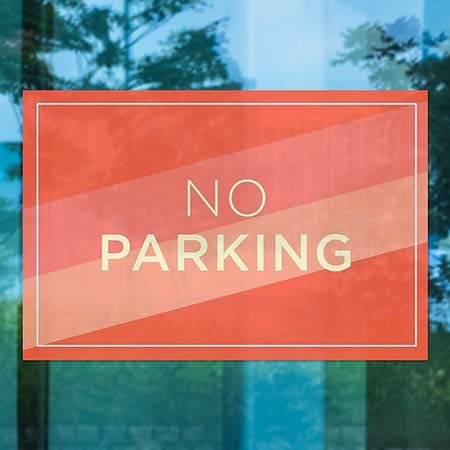 CGSignLab |Без паркинг - Модерна и Диагонал Прозорец панел | 30 x20
