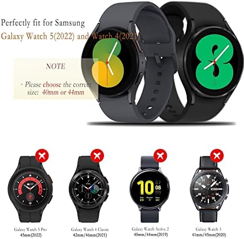 [2] Калъф OHPROCS, съвместим с Samsung Galaxy Watch 5 и 4, 40 мм 44 мм, калъф с предпазни ленти за екрана, Аксесоари, Мека предпазна